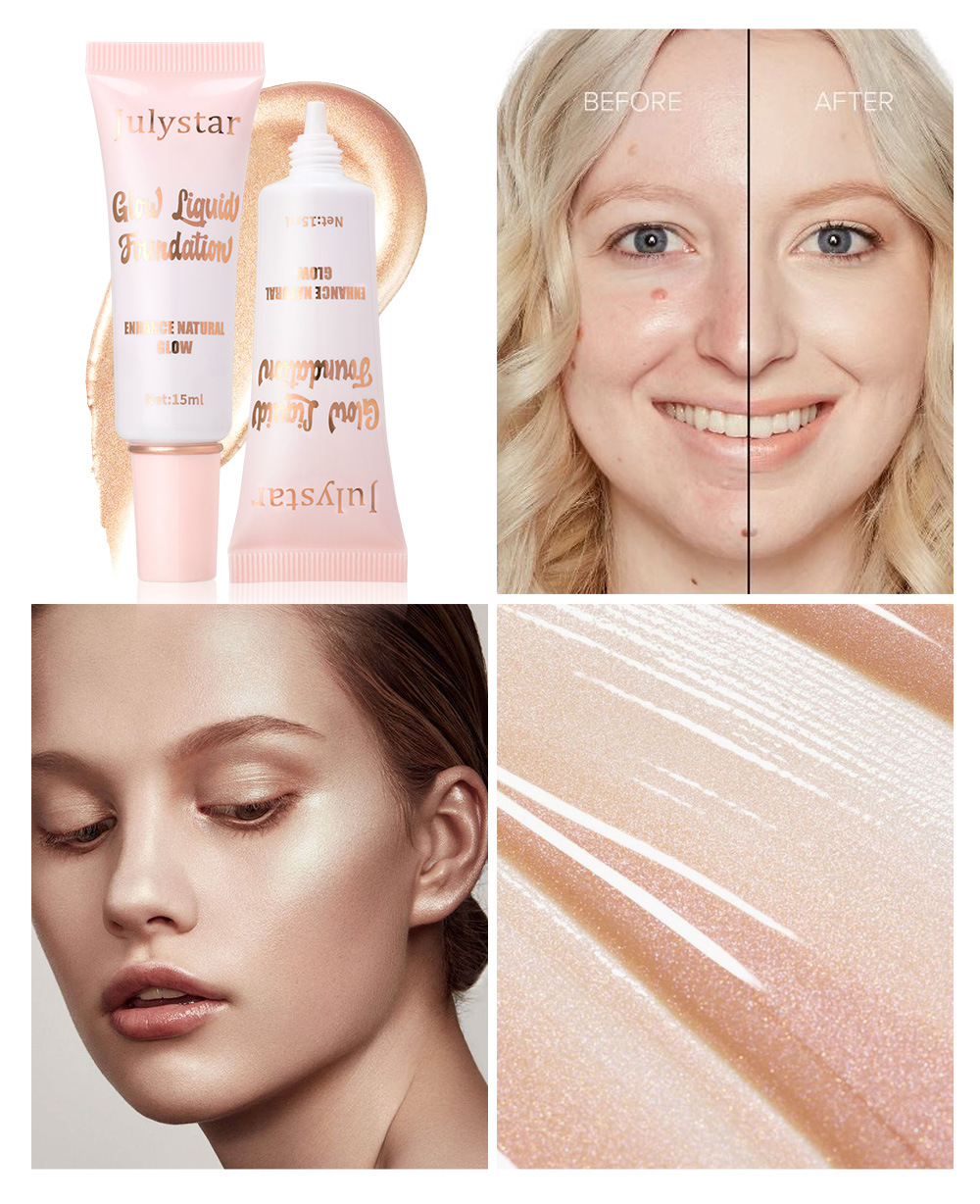 Julystar Facial Concealer Bestseller High-Gloss Pearlescent Foundation, Natural and Long-lasting brightening and moisturizing Foundation wholesale undefined