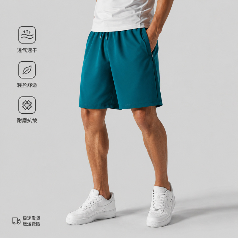 2026 New Men's Quick-Dry Loose-Fitting Five-Point Sports Casual Shorts, Thin Ice Silk Beach Shorts 2026 New Men's Quick-Dry Loose-Fitting Five-Point Sports Casual Shorts, Thin Ice Silk Beach Shorts