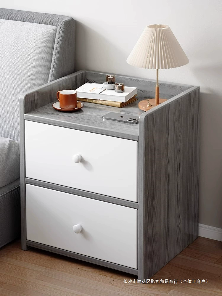 Маленькая прикроватная тумбочка для дома, спальни, популярный шкаф для хранения в арендуемой комнате, простая полка для хранения 2025 года
