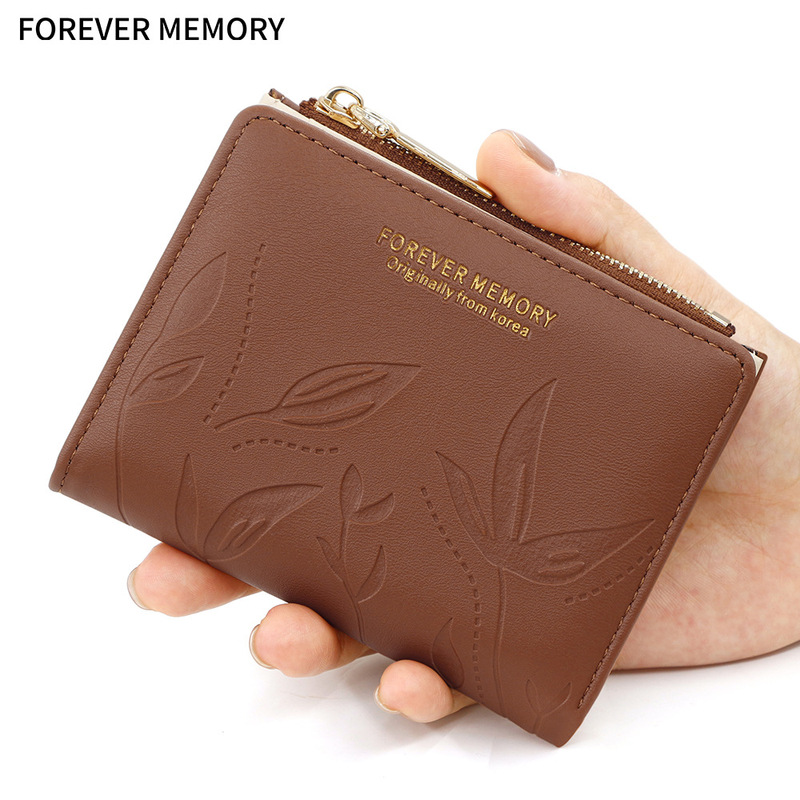 New exquisite embossed ladies short wallet side zipper coin purse multi-card card card bag wallet wholesale