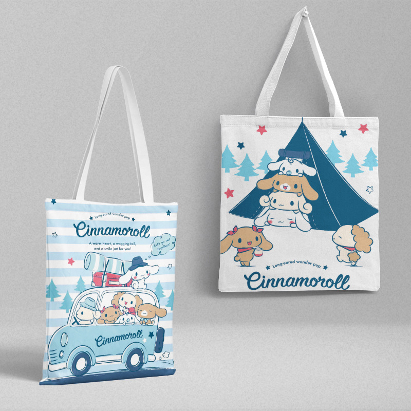 Bolsa de lona Sanli Gull pequeña fresca y simple estilo ins versión coreana hermosa bolsa de hombro bolsa de compras portátil al por mayor