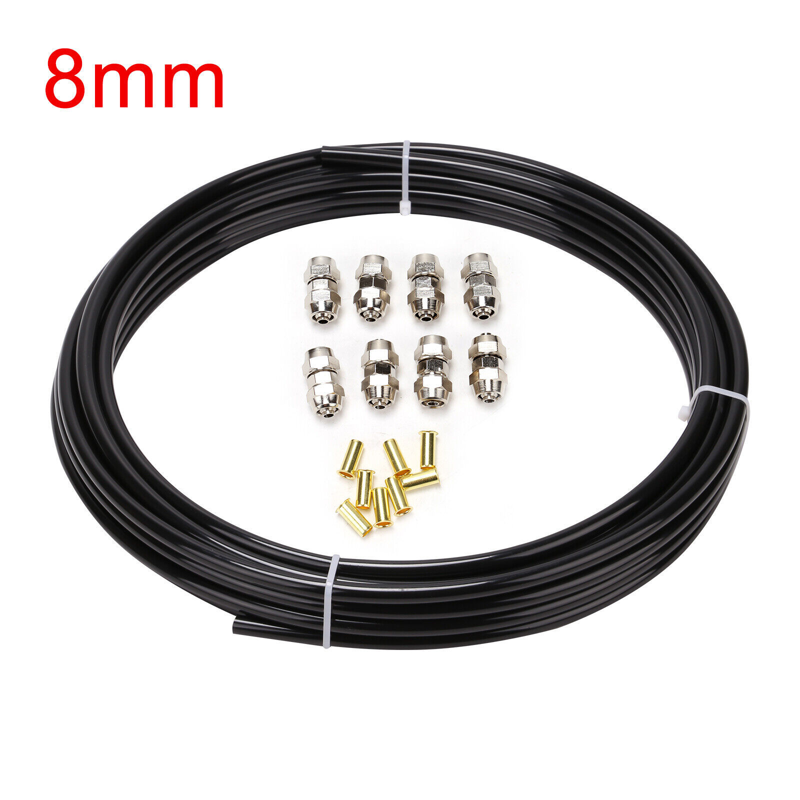 8mm 10m Nylon Tube for Car Motorcycle Fuel Line Diesel Engine High Pressure Oil Pipe Brake Line