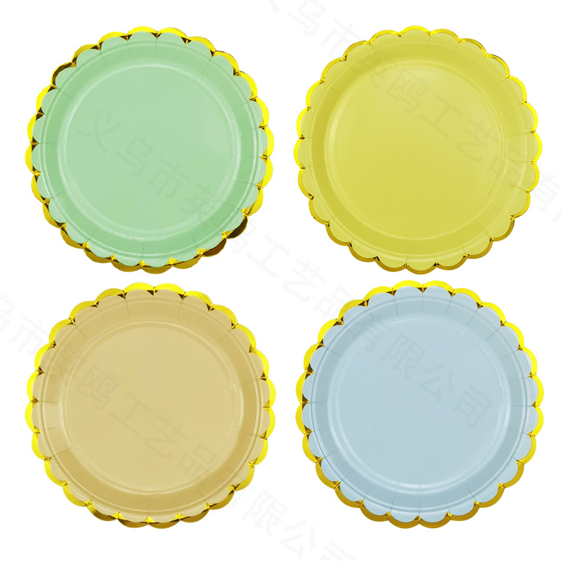 Solid Color Pattern Cute Solid Color Paper Tableware