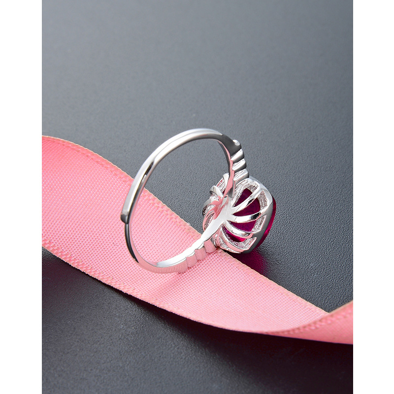 Estilo japonés y coreano Super Hada moda mujer anillo abierto S925 plata incrustaciones ZIRCON anillo ajustable joyería al por mayor