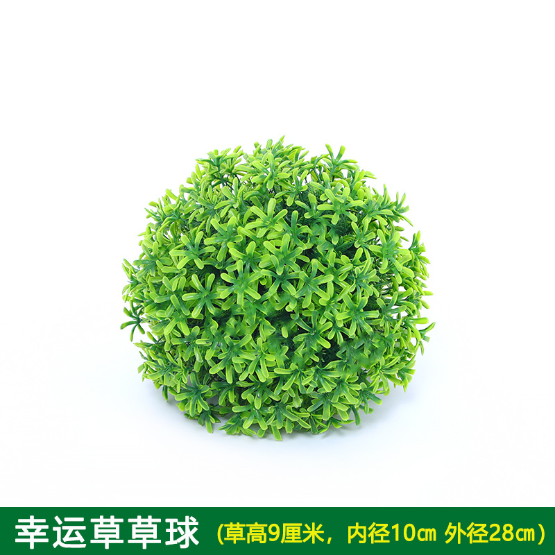 Planta Artificial Decorativa, Bola de Milán Verde, Decoración de Techo, Flor Artificial de Plástico, Exhibición de Inauguración de Centro Comercial, Bola de Hierba de Eucalipto