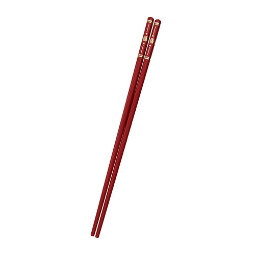 Source factory wholesale 10 pairs of plastic gold-leaf Great Wall character alloy chopsticks, high-temperature resistant alloy chopsticks
