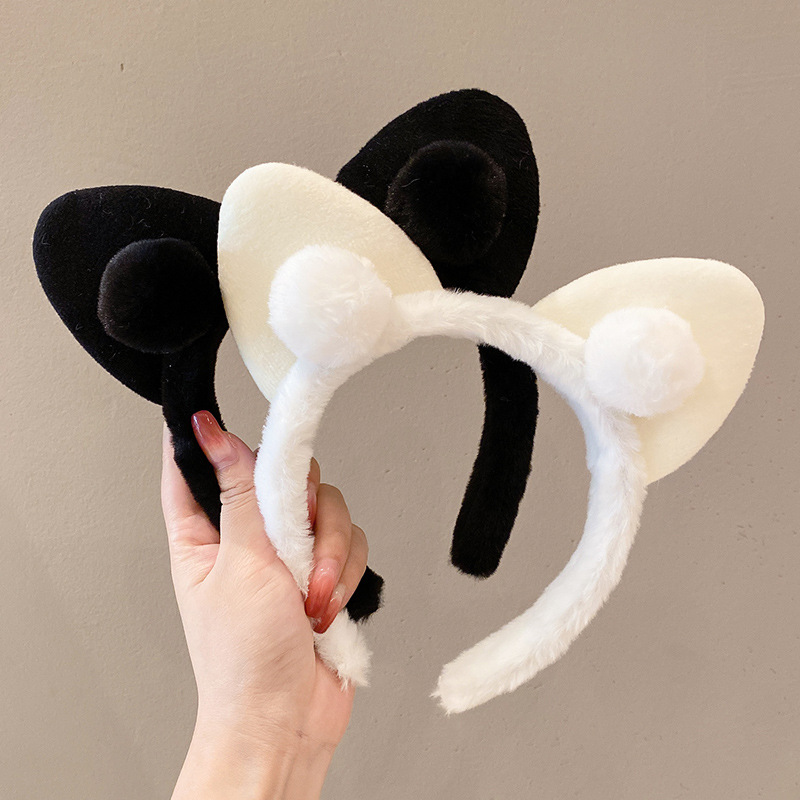 plush cat ears headband