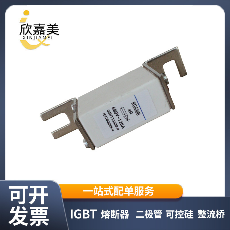 MRO茗熔光伏熔断器RGS30B aR 690V/125A 100A160A20A25A30A现货