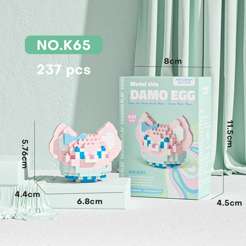 Mini Bricks Cartoon Constructor Set, Sanrio-style Characters, Multiple Models (188–626 pcs)