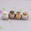 Small resin, flowerpot with accessories, owl, micro landscape