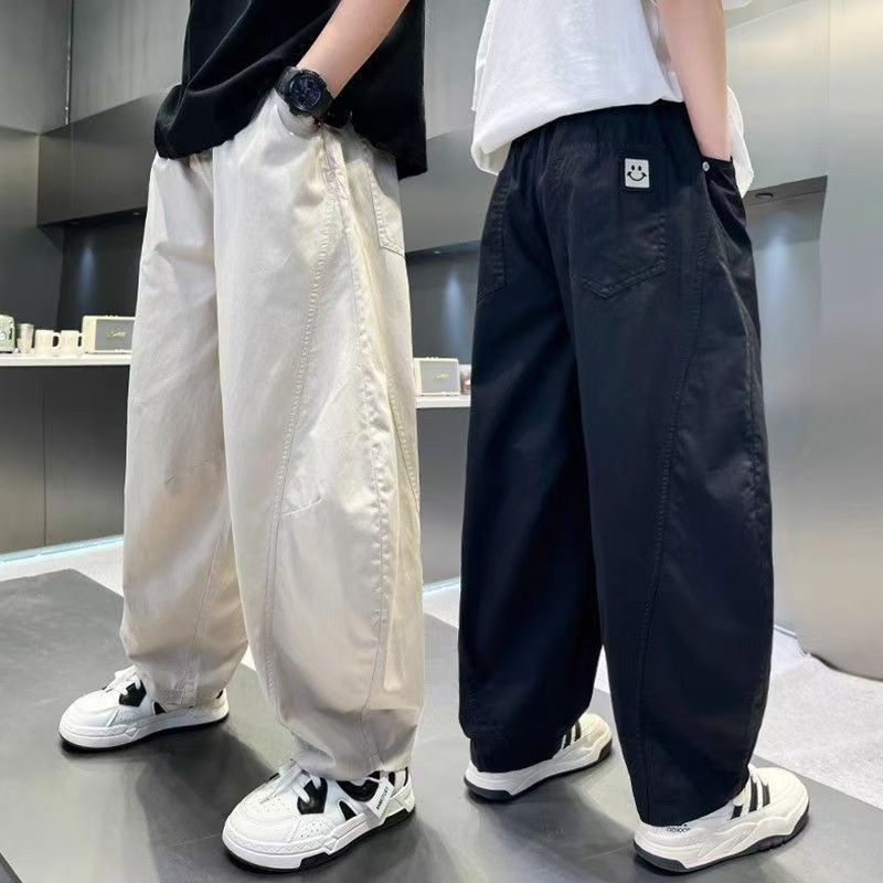 Boys' Quick-Drying Pants Summer Thin Cool Breathable Children's Summer Anti-Mosquito Pants Big Boys Summer Casual Long Pants