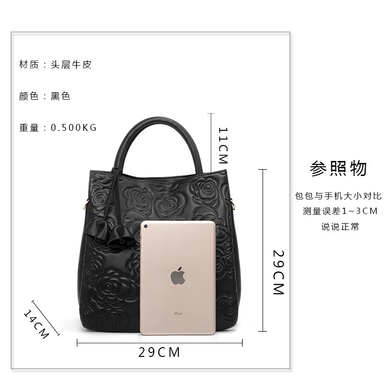 Miles de bolsos clásicos, bolsos de mujer de gran capacidad, bolsos de mano de cuero en relieve de moda, bolsos de mensajero de mujer, bolsos de temperamento