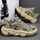 2024  Men's Thick Sole Heightened Dad Shoes Dissolved Sole Versatile Sports Running Shoes Casual Shoes