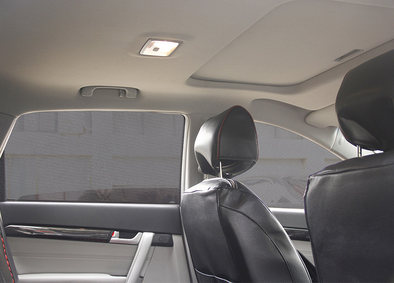 Magnetic Mesh Car Sunshade Curtain, Thickened for Summer, Breathable and Non-Blocking, Anti-Mosquito, Sun-Blocking Car Window Curtain