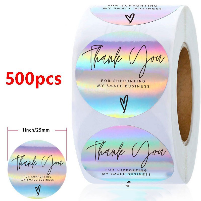 (2개) 아마존 인기 롤팩 감사합니다 사랑 스티커 휴일 장식 선물 시리즈 스티커 라벨