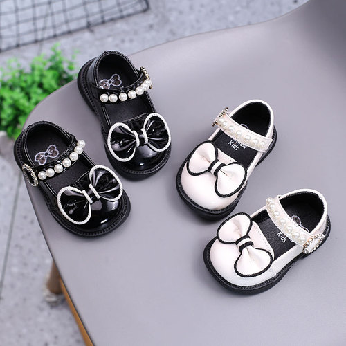 Spring and Autumn baby girl shoes girls leather shoes bow princess shoes soft bottom baby toddler shoes 0-1 year old 3 children