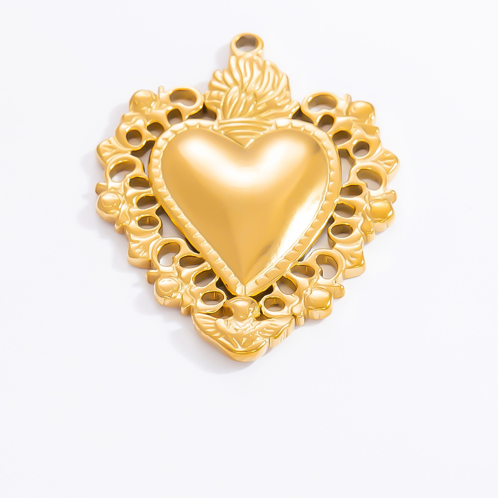 4g Weight 0.03µm-0.05µm Gold Plating Thickness PVD Coated Gold Plating Process Pendant Jewelry Making Type 21*20mm Jewelry Making Size Real Gold Plated Plating Material Zircon Inlay Material 1 Piece Quantity 304 Stainless Steel Material Heart Shape Pattern Retro, Simple Style Style Waterproof Non Tarnish, Plating Craft 1 Piece 21*20mm 304 Stainless Steel Zircon PVD Coated Real Gold Plated Heart Shape Pendant DIY Jewelry Accessories 11