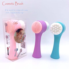 3d立ち洗顔ブラシ洗顔神器洗顔器手動シリコン両面マッサージ美化粧用具ブラシ