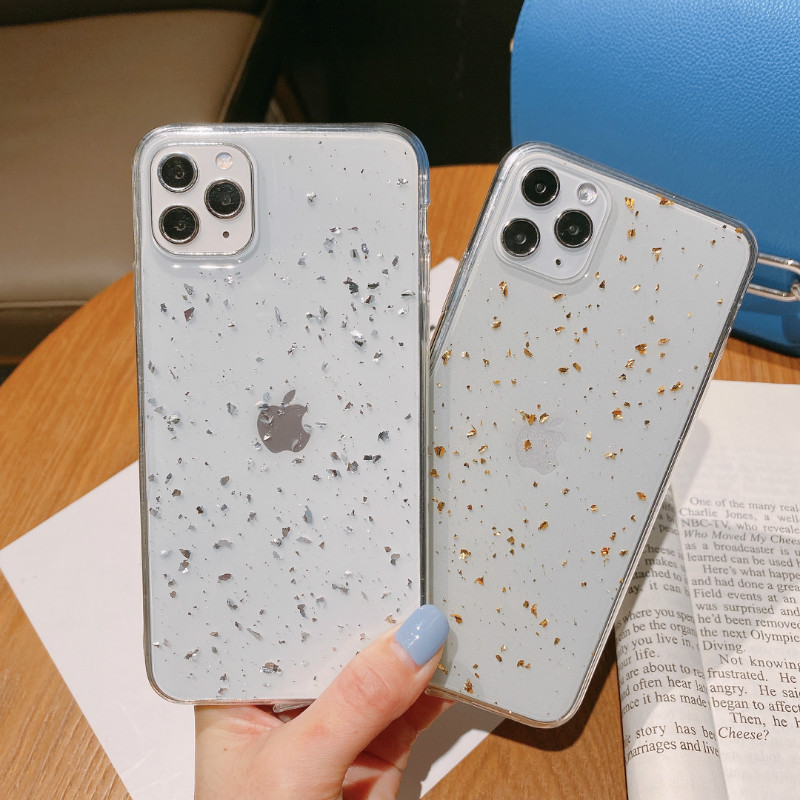 OPPO华为p40简约xr滴胶金箔手机壳reno5加工定制nova适用11苹果12