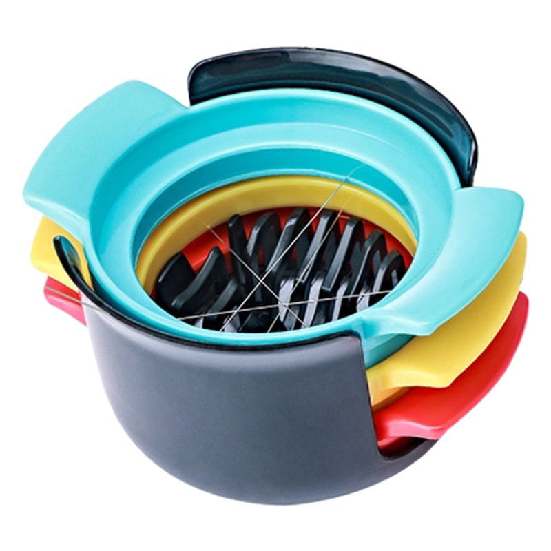 Three-in-One Egg Cutter Fancy Egg Cutter Tofu Cutter Songhua Egg Cutter Multifunctional Egg Cutter