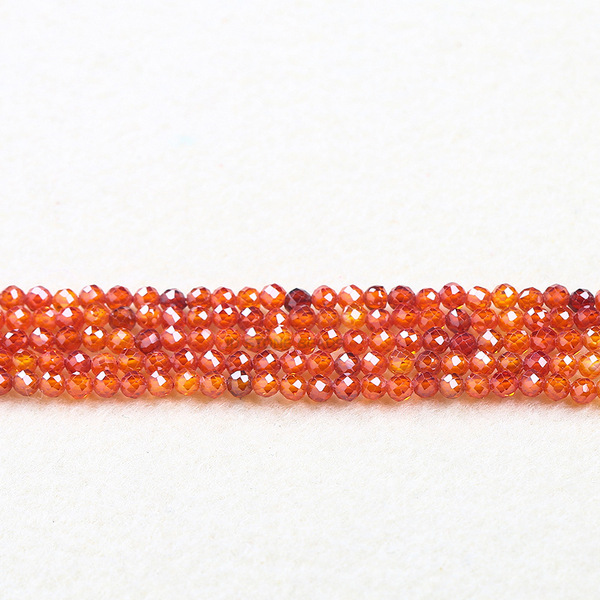 round beads with zircon