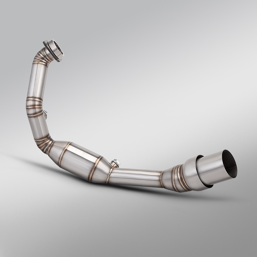 Suitable for Rc390 390Adv 390Duke Modified Stainless Steel Dual Oxygen Port Front Exhaust Pipe 24-26 Years