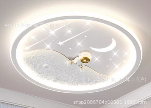 lámpara de techo para niños dibujos animados dormitorio para niños lámpara de habitación para niños lámpara de techo para astronautas espaciales lámpara de planeta