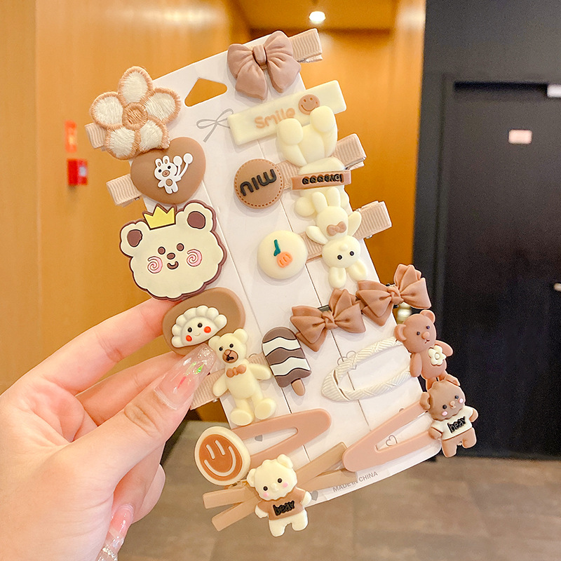 Peel de peluche para niños BB clip clip de peluche clip lateral para niñas lindas niñas toque de pelo para bebés