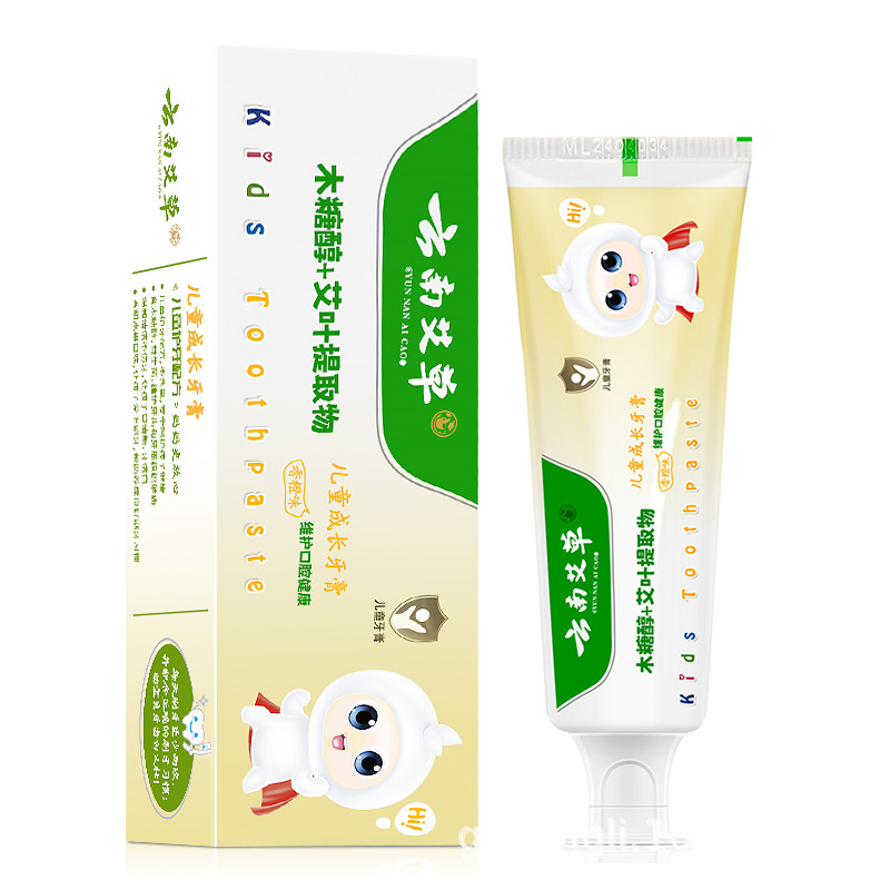 운남쑥 프로바이오틱 어린이치약 (오렌지맛 65g)