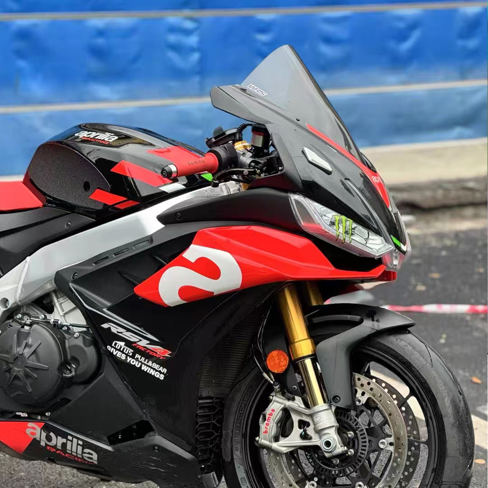 Suitable for Aprilia Rsv4 Wrs Windshield Modification, Organic Glass Heightened Windscreen Deflector Shield