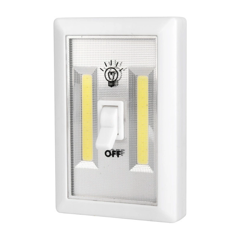 Настенный светильник COB для внутреннего освещения, включение одной кнопкой, квадратный, для дома, коридора, шкафа, гардероба, настольная лампа