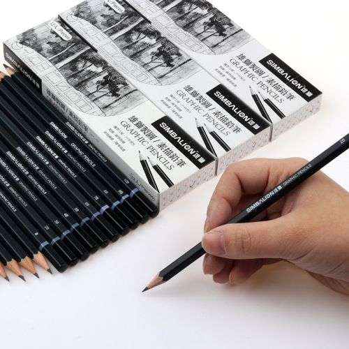 Taiwan Lion Cartography Sketch Pencil Student Examination Art Painting Writing Pencil Children's Writing Pencil