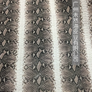 头层羊皮蟒蛇纹定位打印牛皮有长表带饰品用真皮