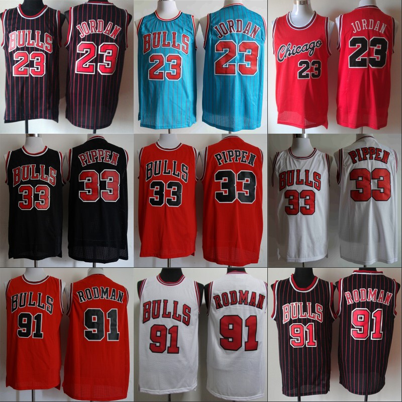 Basketball Jersey Chicago 33 # Pippen 91 # Rodman 23 Embroidered Basketball Jersey Basketball Shorts Dropshipping