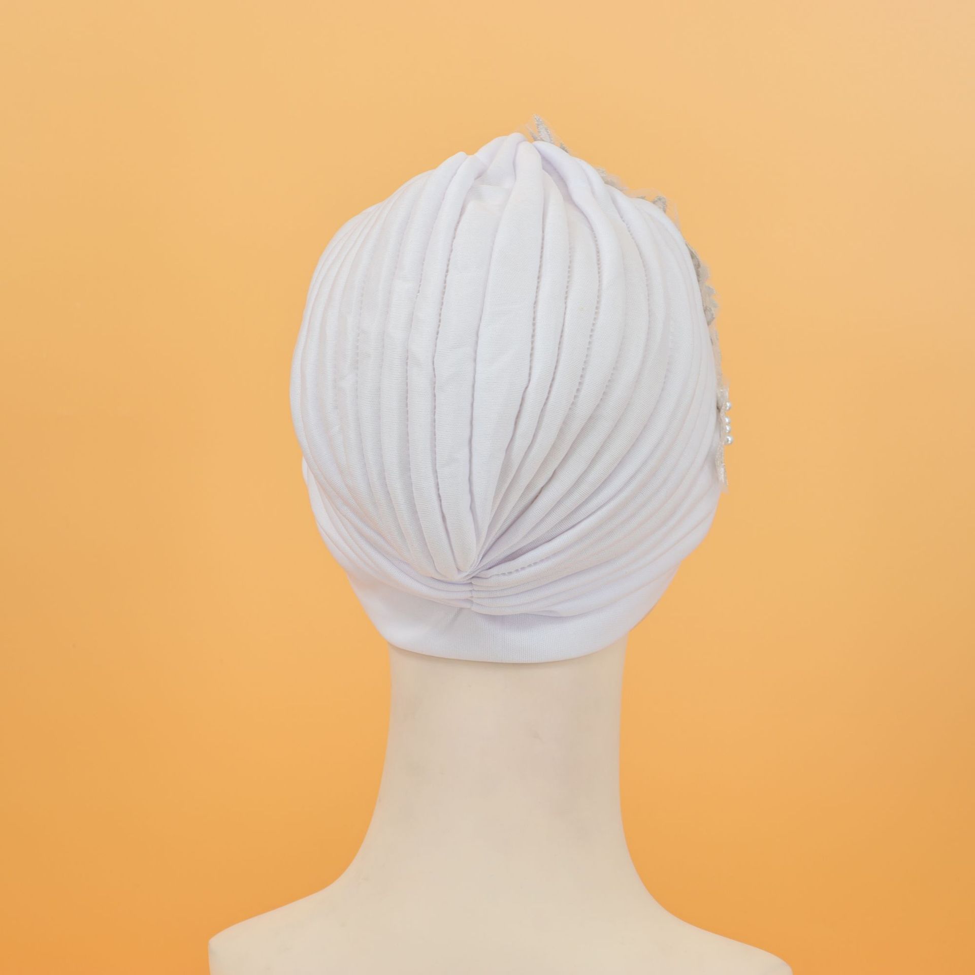 Cappello sciarpa testa di fiore appiccicoso tinta unita_voghion.com