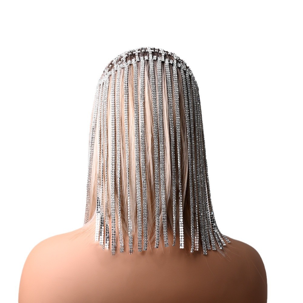 Amazon nueva cadena de peluche exagerada gaffron cabeza accesorios de espectáculo de escenario Hip Hop Headwear