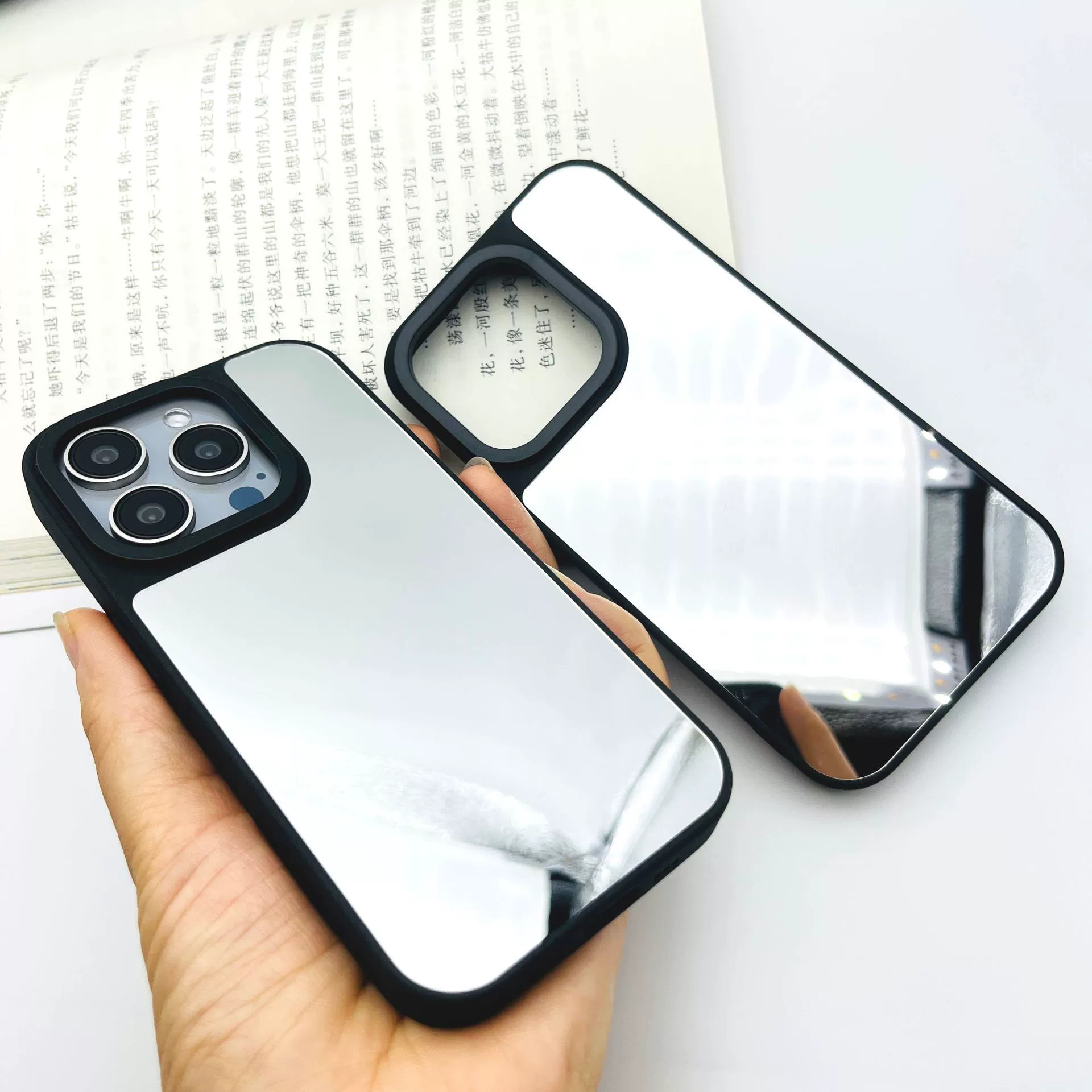 Яблоко, iPhone16, совместимый чехол для телефона, защитный чехол, окрашенная линза с буквами, DIY, эффект зеркала, 15прям
