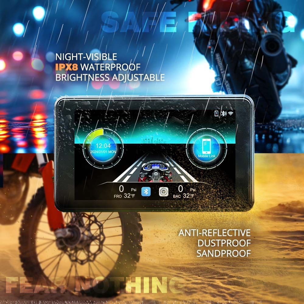 New cross-border special motorcycle driving recorder locomotive waterproof wireless carplay portable navigator
