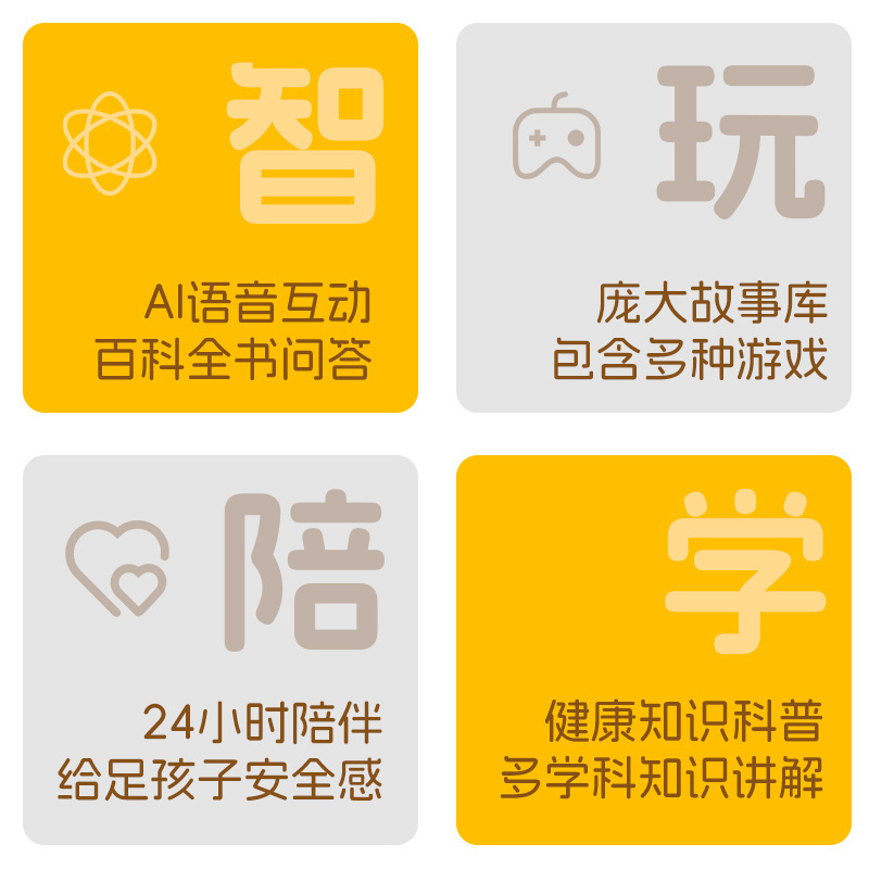 AI智能对话娃娃陪伴玩具聊天布绒大模型毛绒公仔儿童陪伴玩偶|undefined