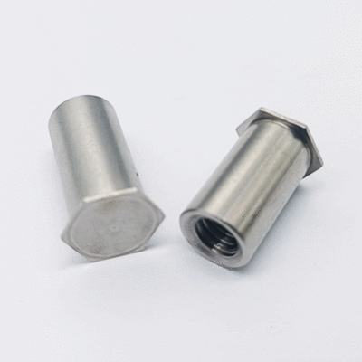 定制304不锈钢BSOS压铆螺母柱六角盲孔螺柱M3/M4/M5/M6小底孔4.2|ms