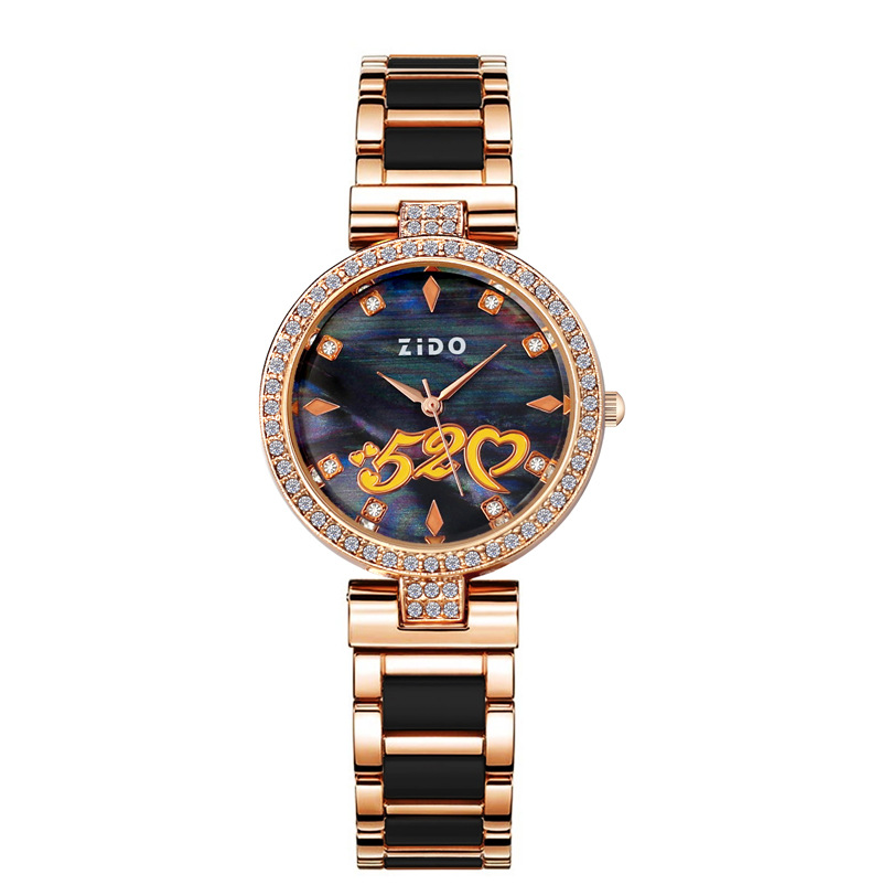 Orologio da donna al quarzo elegante con quadrante rotondo_voghion.com