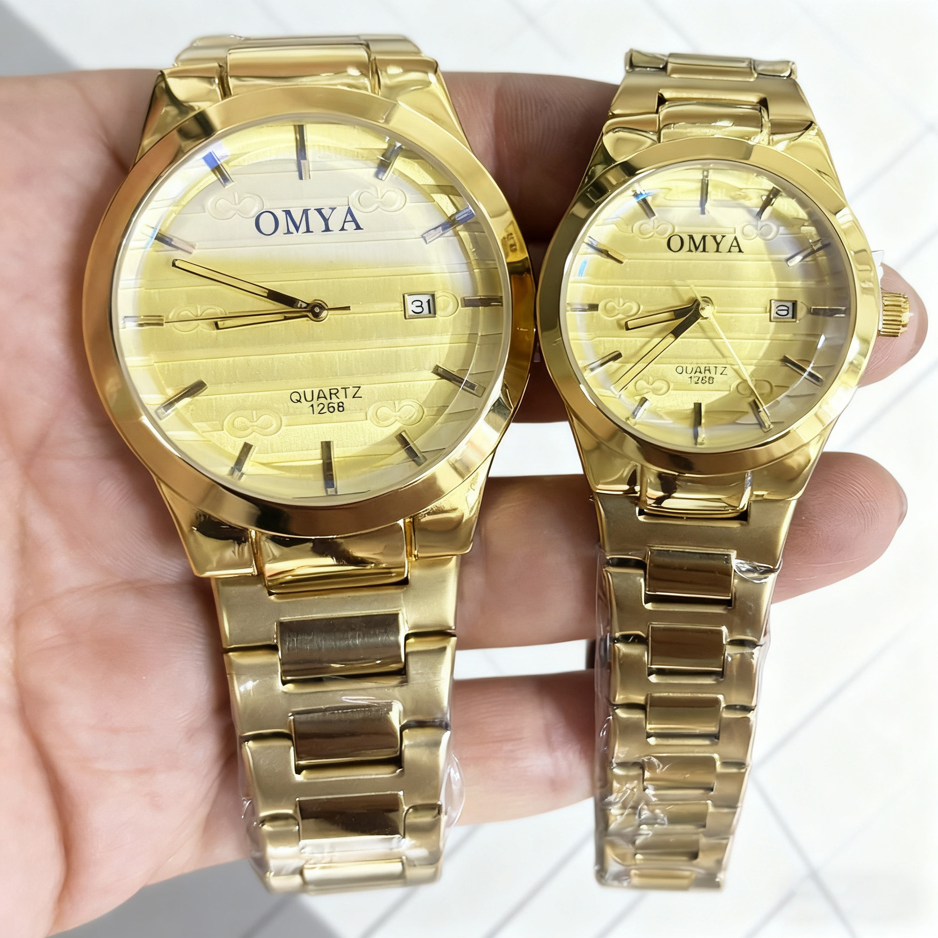 Couple Watches Fashion Lovers Watch Omya Men's Watch Waterproof Quartz Watch Wholesale Couple Watch