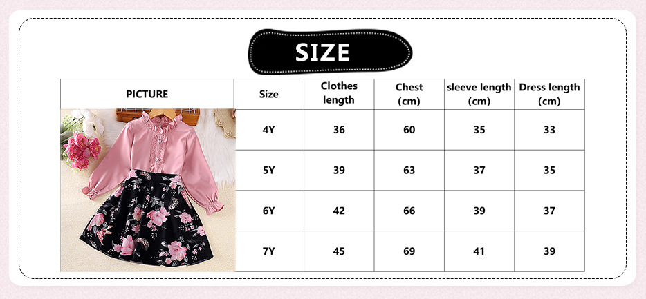 INS Children's Wear 24 Frühlingsneues langärmeliges Top-Halbrock-Set für Mädchen_voghion.com
