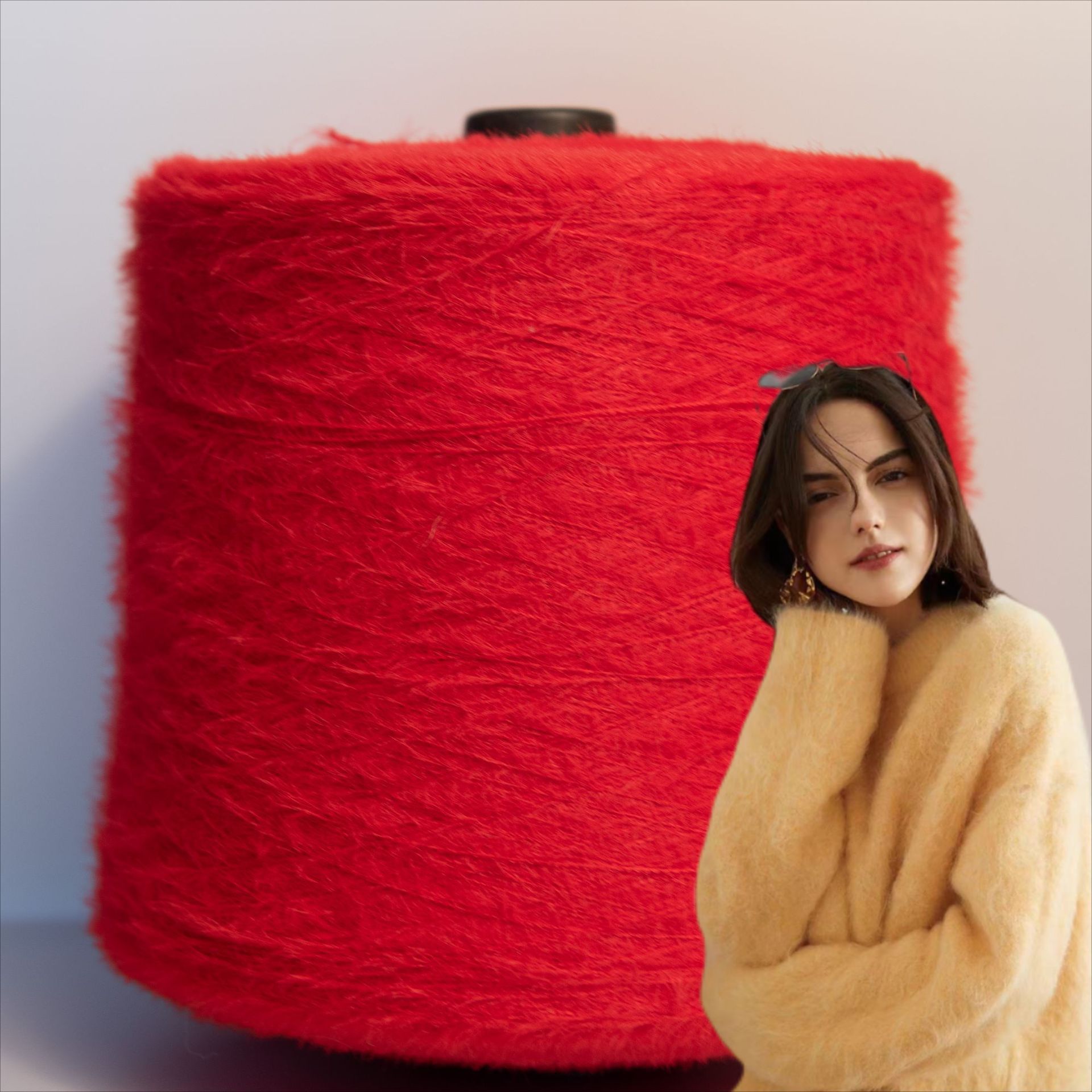 厂家批发针织纱线羽毛纱定 制全尼龙多用围巾帽子毛衣特种花式纱