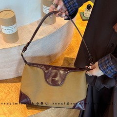 小叁七25新款编织波士顿包女士手提包斜挎包腋下包韩版双肩包2815