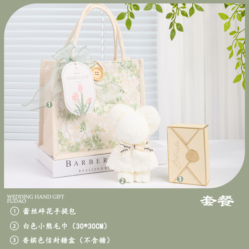 实用伴手礼小礼品公司开业团建活动生日周岁结婚满月手提袋可印LO|undefined