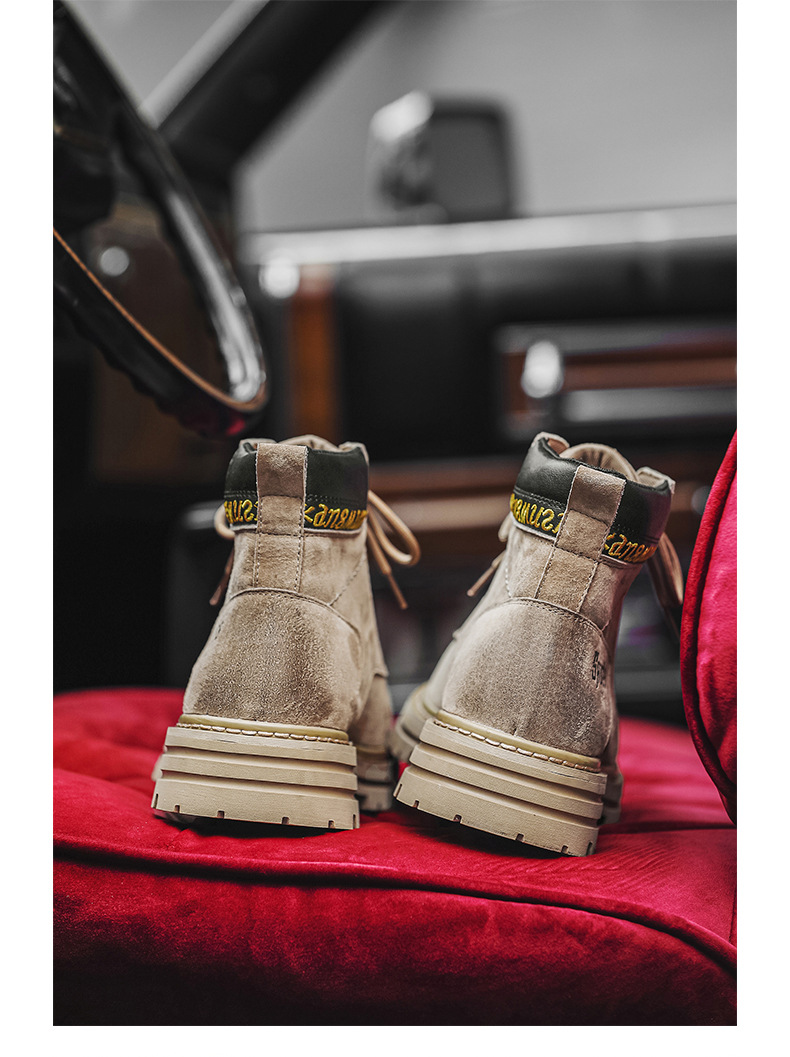 Chukka boots för herr i mocka casual retro outdoor skor_voghion.com