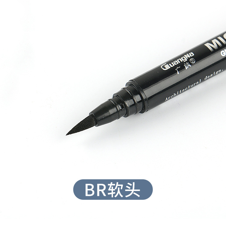 Guangna 8050 aguja pluma arte gancho pluma 15 tipos de línea boceto bosquejo contorno pluma negro anime bosquejo pluma