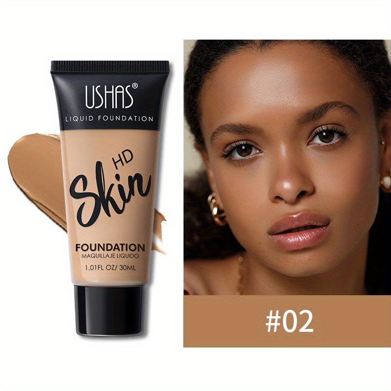 USHAS Comercio exterior Corrector transfronterizo Base líquida mate Ilumina Hidratante Control de aceite Impermeable Amazon Spot