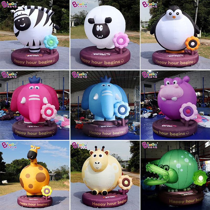 厂家直销充气膨胀动物气模卡通动物模型形象吉祥物IP商场装饰美陈